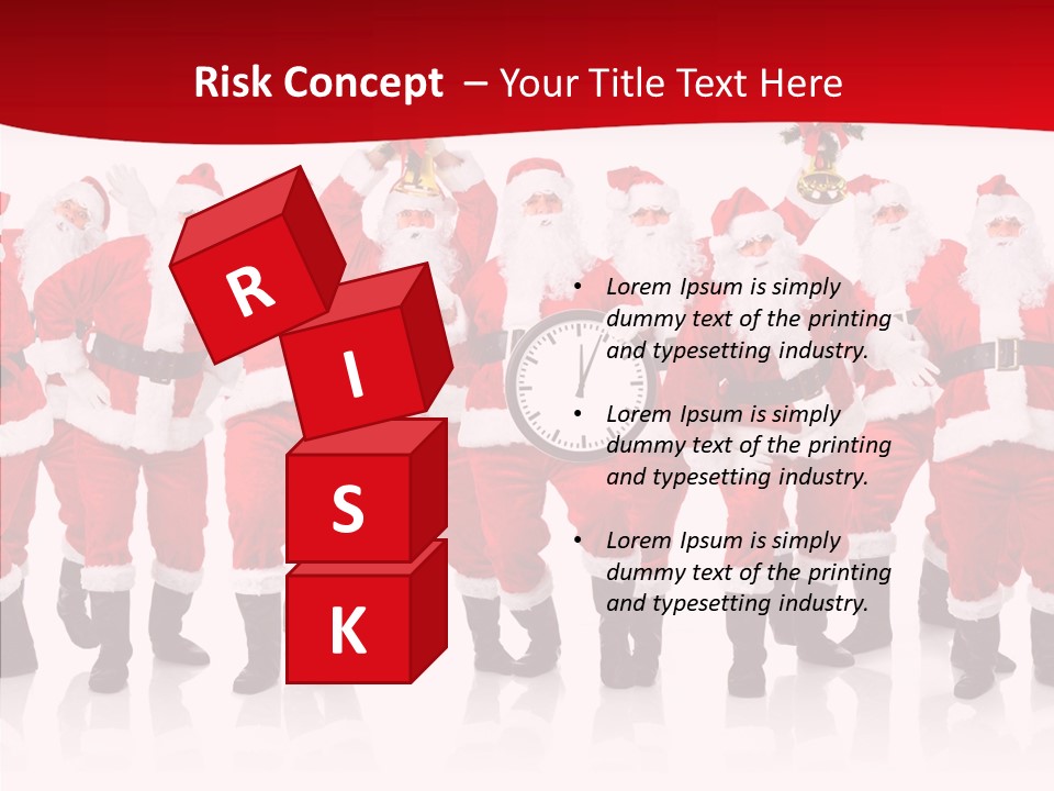 Celebration Happy Santa PowerPoint Template