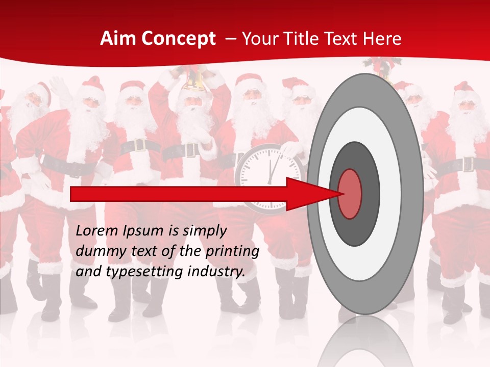 Celebration Happy Santa PowerPoint Template