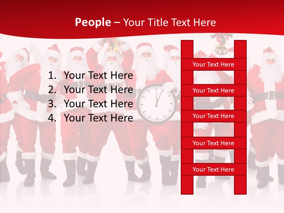 Celebration Happy Santa PowerPoint Template