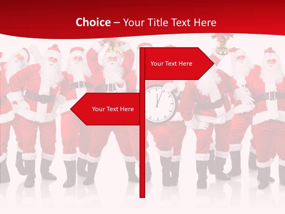 Celebration Happy Santa PowerPoint Template