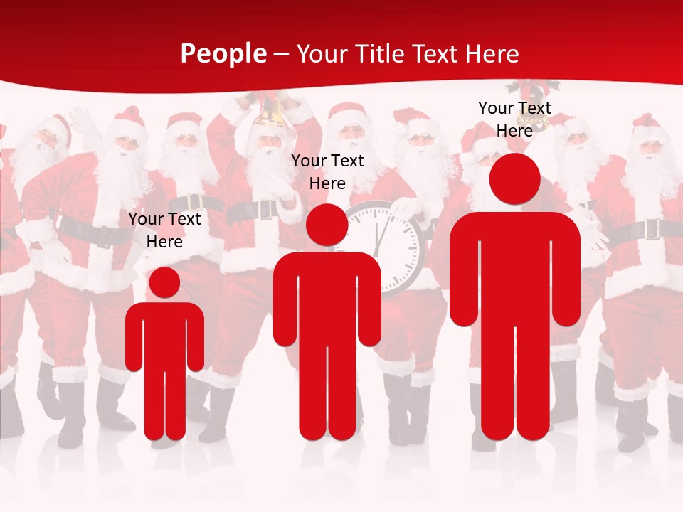 Celebration Happy Santa PowerPoint Template