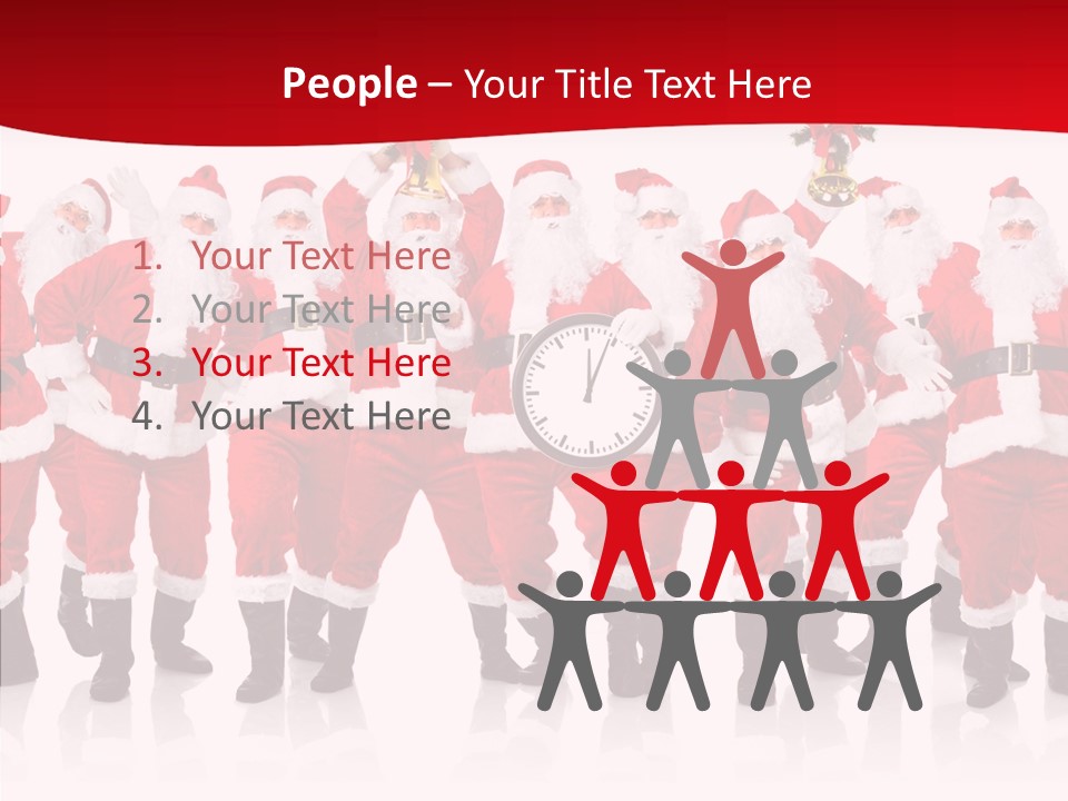 Celebration Happy Santa PowerPoint Template