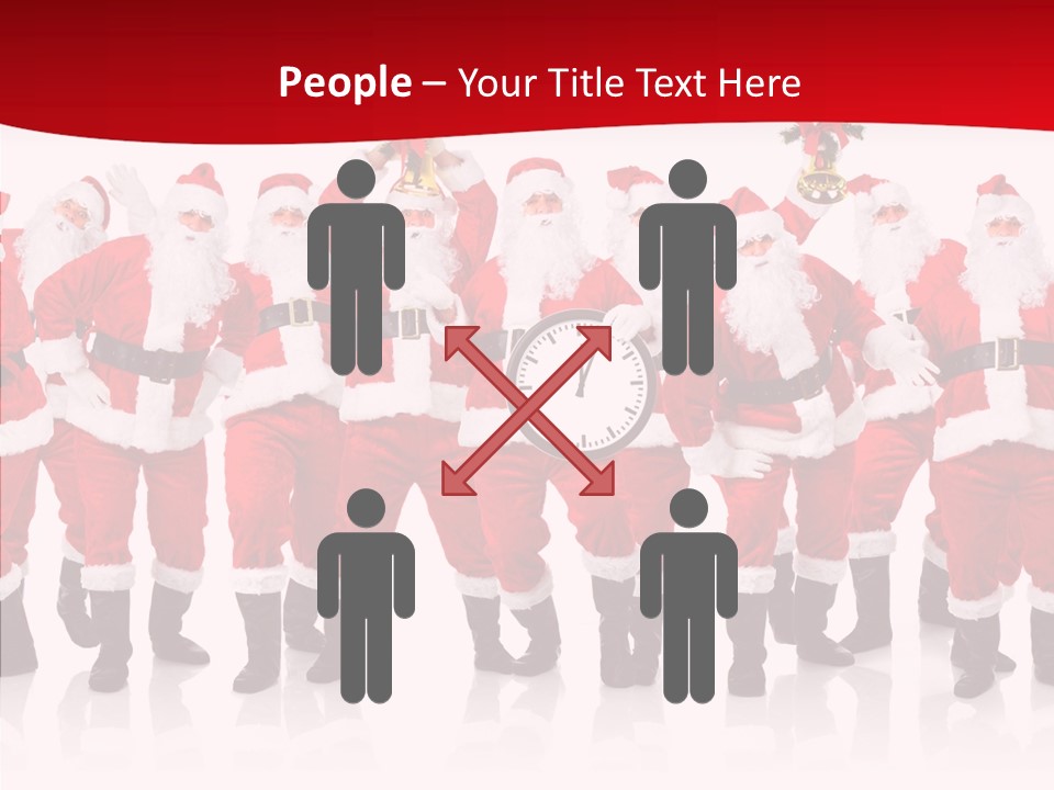 Celebration Happy Santa PowerPoint Template