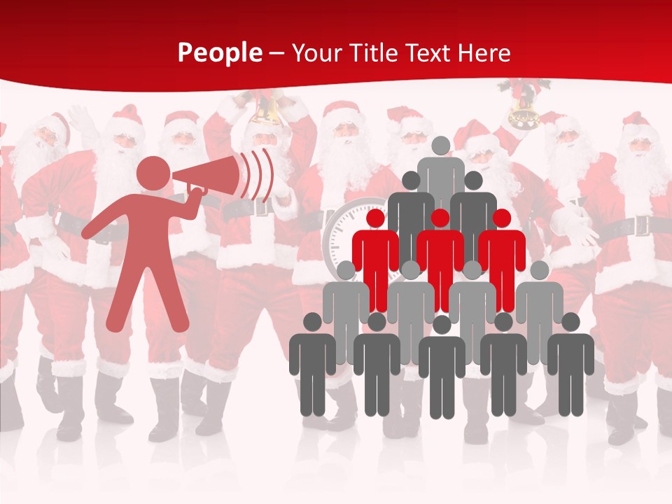 Celebration Happy Santa PowerPoint Template