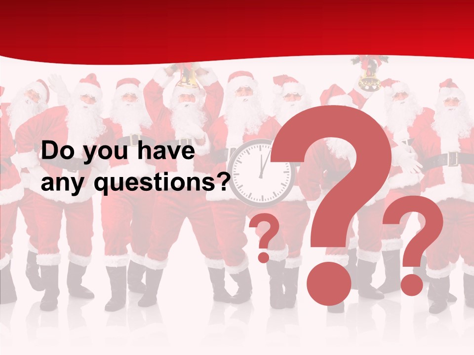 Celebration Happy Santa PowerPoint Template