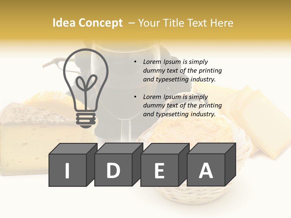 Fat Dinner Hole PowerPoint Template