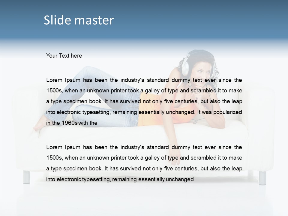 Leisure Brunette House PowerPoint Template