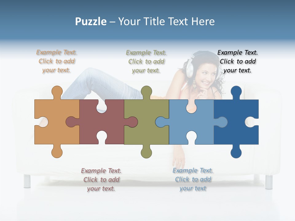 Leisure Brunette House PowerPoint Template