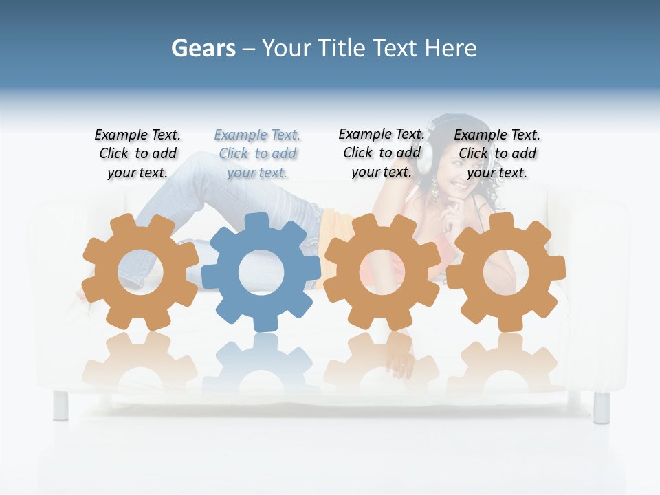 Leisure Brunette House PowerPoint Template