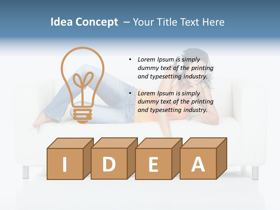 Leisure Brunette House PowerPoint Template