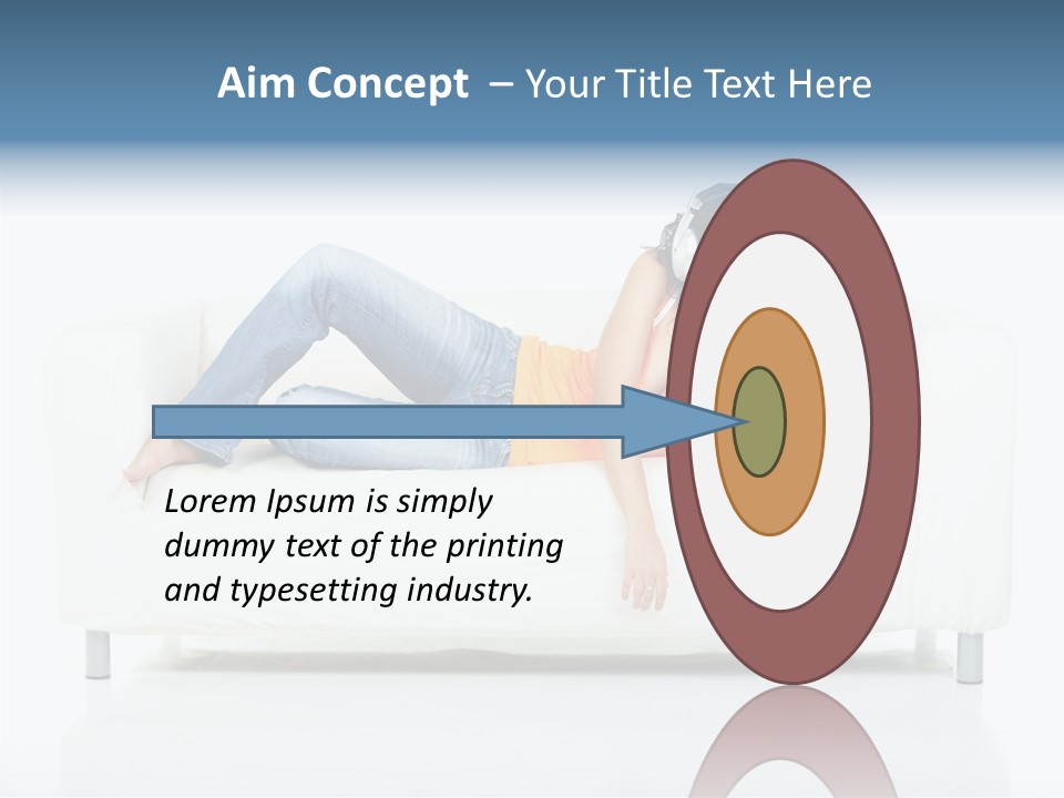 Leisure Brunette House PowerPoint Template