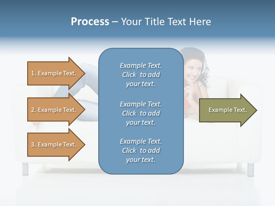 Leisure Brunette House PowerPoint Template