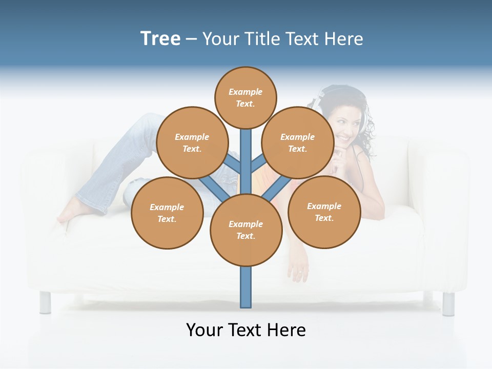 Leisure Brunette House PowerPoint Template