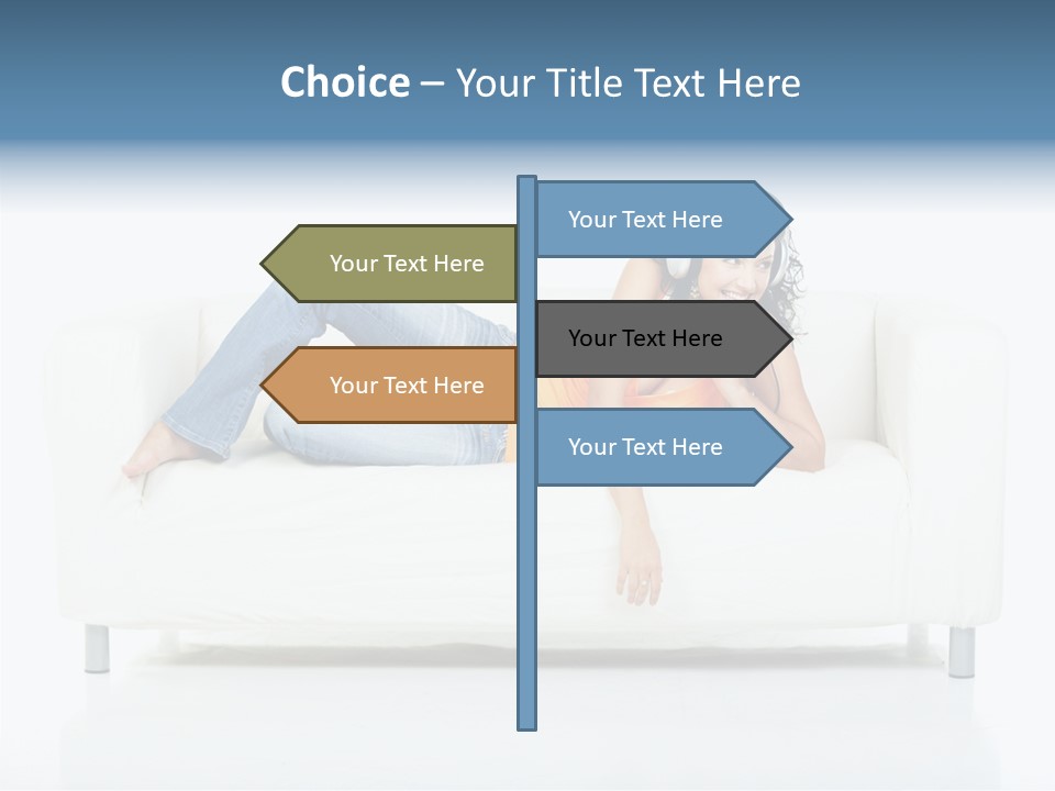 Leisure Brunette House PowerPoint Template