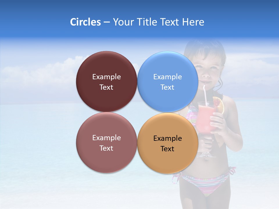 Sunny Blue Drinking PowerPoint Template