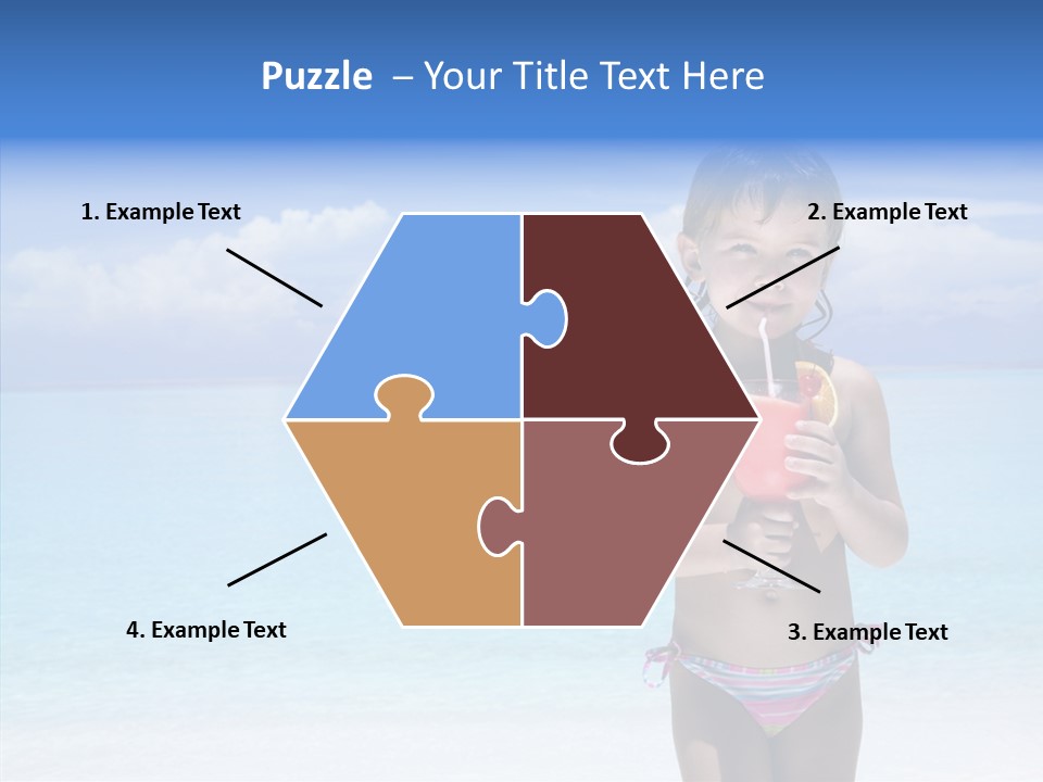 Sunny Blue Drinking PowerPoint Template