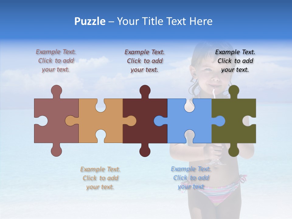 Sunny Blue Drinking PowerPoint Template