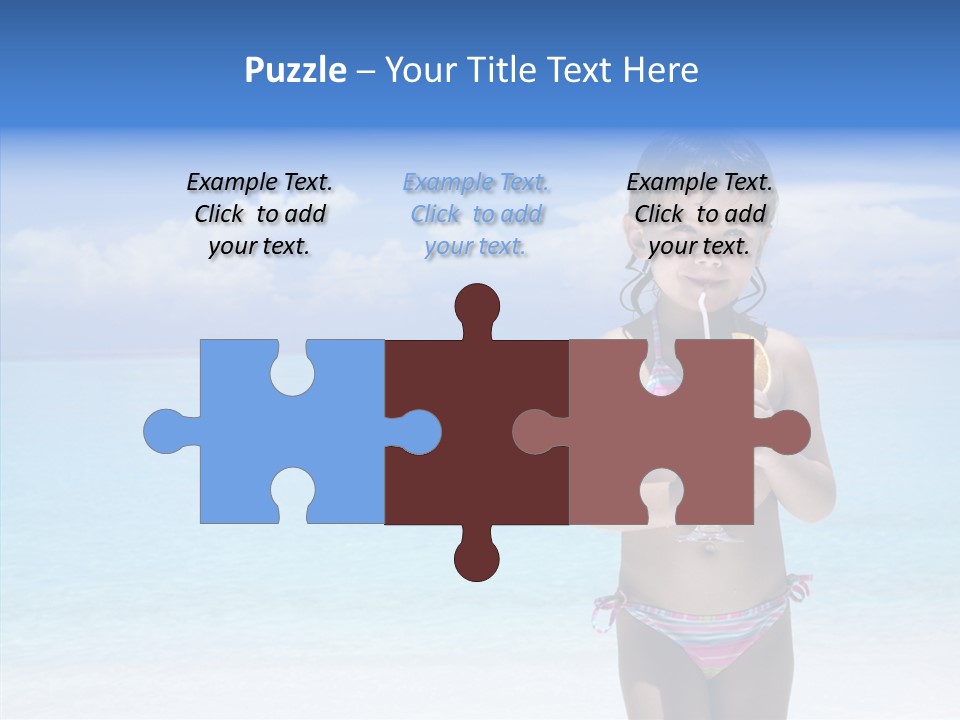 Sunny Blue Drinking PowerPoint Template