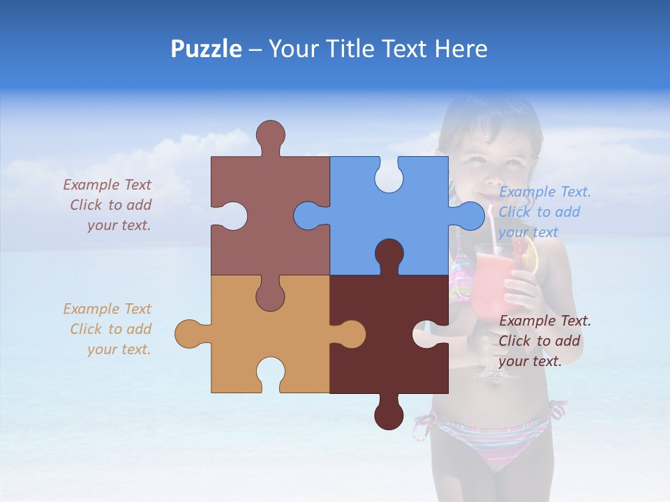 Sunny Blue Drinking PowerPoint Template