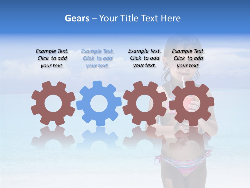 Sunny Blue Drinking PowerPoint Template