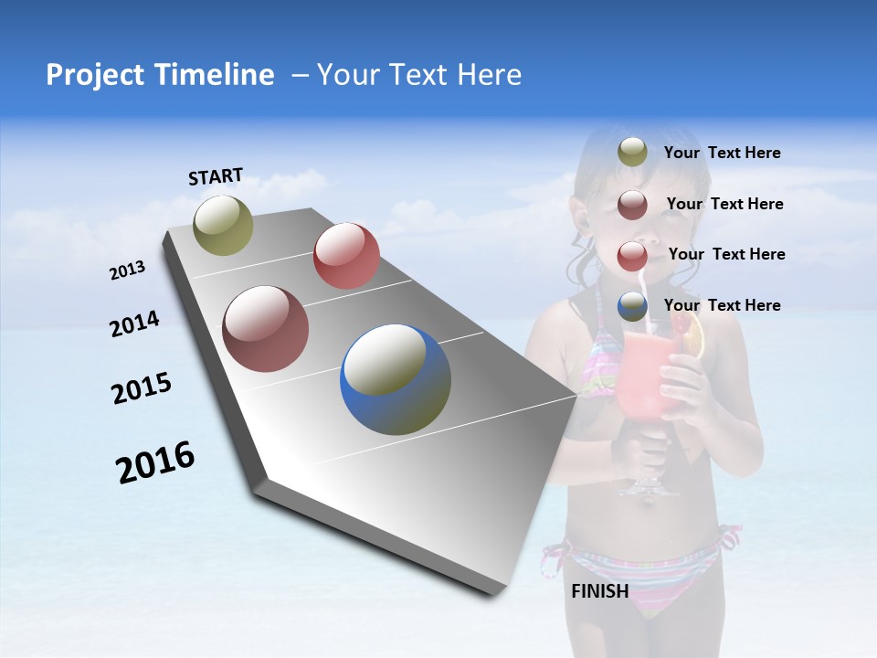 Sunny Blue Drinking PowerPoint Template