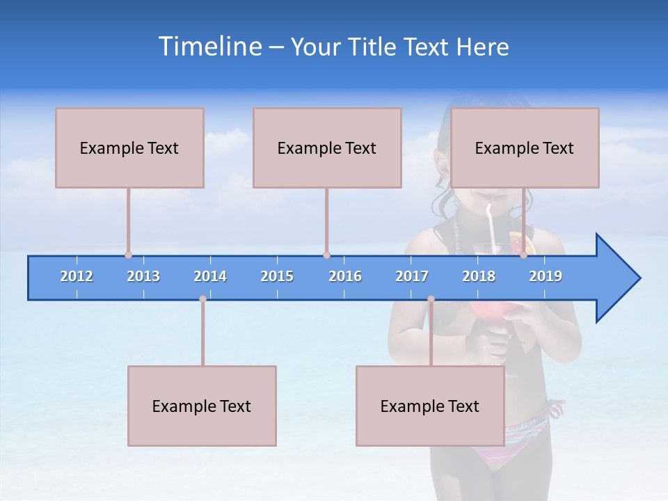 Sunny Blue Drinking PowerPoint Template
