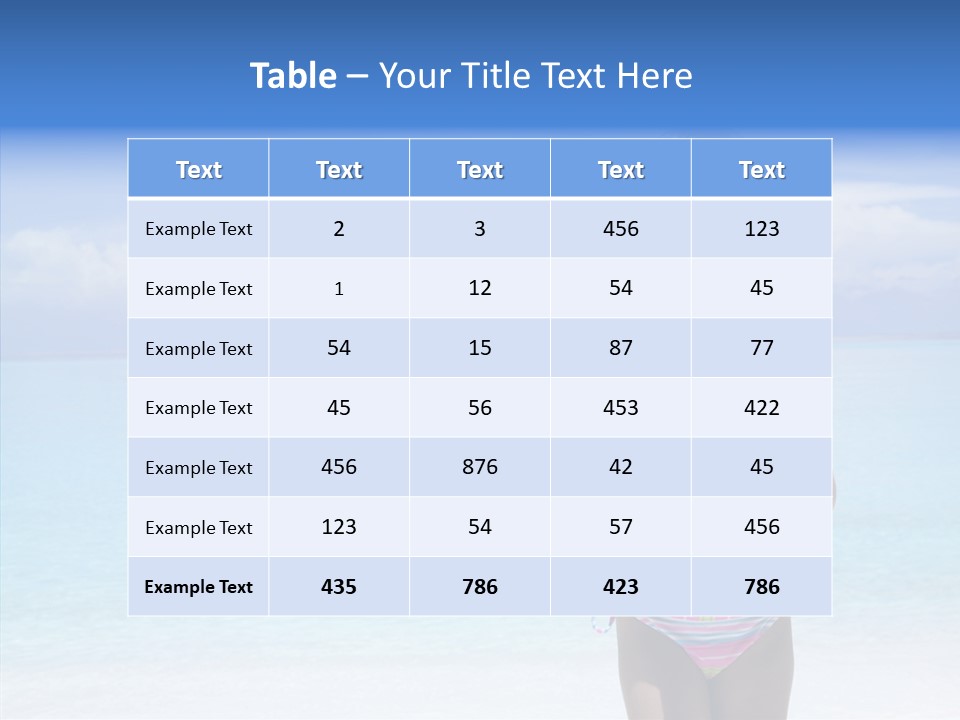 Sunny Blue Drinking PowerPoint Template