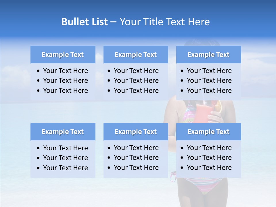 Sunny Blue Drinking PowerPoint Template