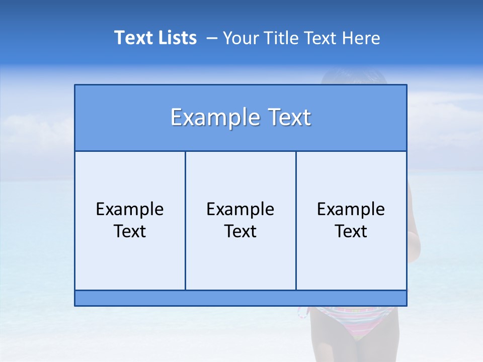 Sunny Blue Drinking PowerPoint Template