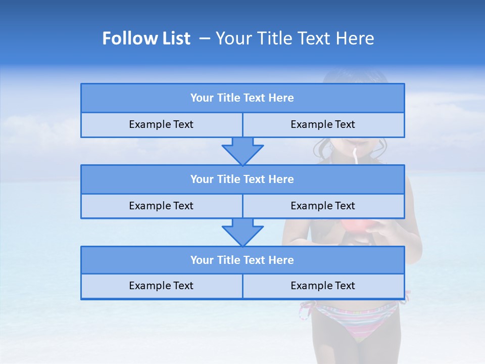 Sunny Blue Drinking PowerPoint Template