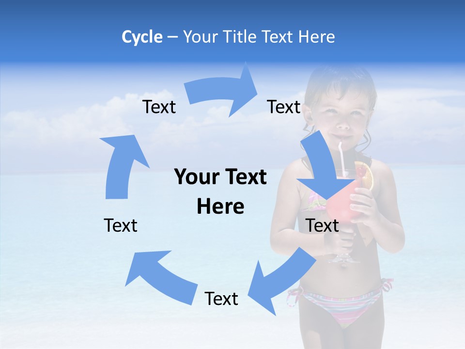 Sunny Blue Drinking PowerPoint Template