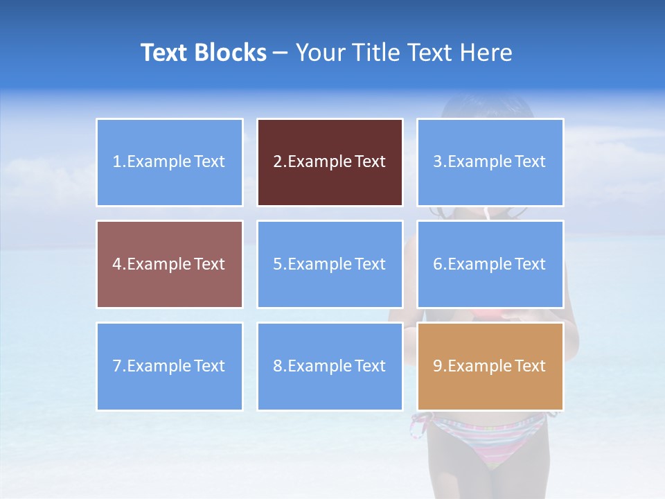 Sunny Blue Drinking PowerPoint Template