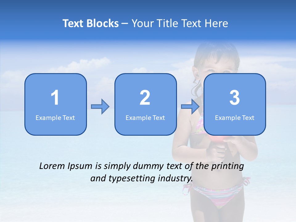 Sunny Blue Drinking PowerPoint Template