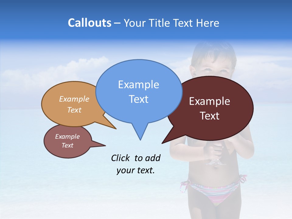 Sunny Blue Drinking PowerPoint Template