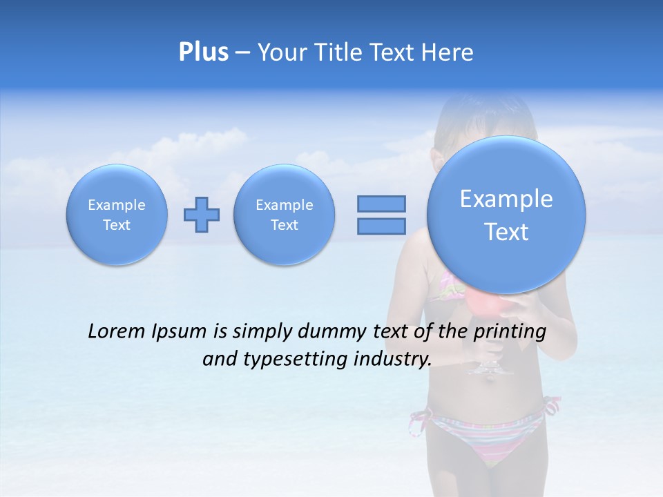 Sunny Blue Drinking PowerPoint Template