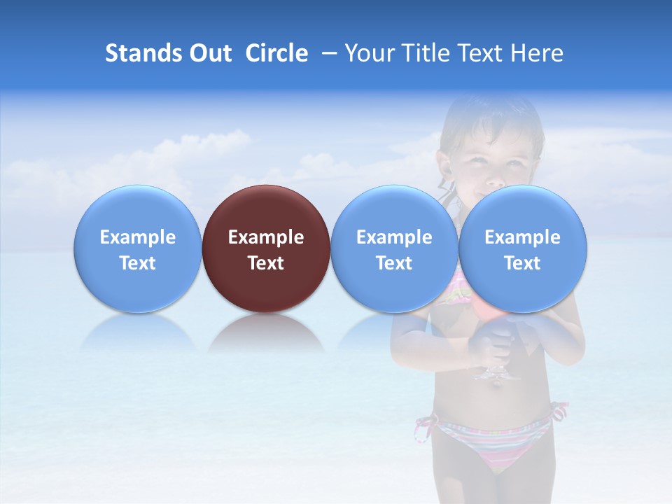 Sunny Blue Drinking PowerPoint Template