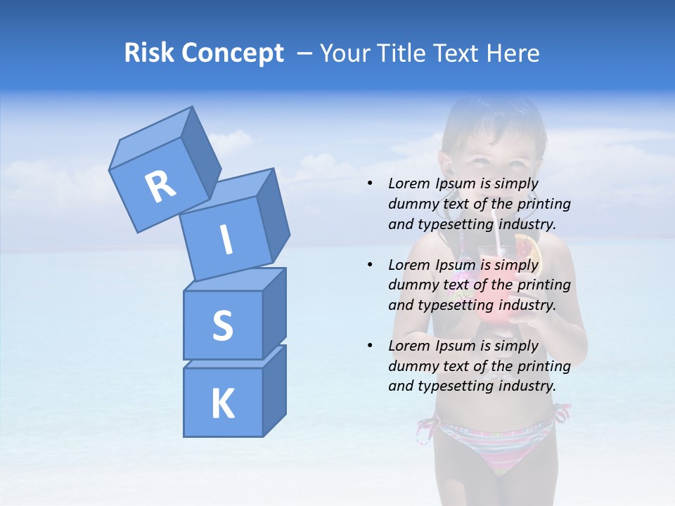 Sunny Blue Drinking PowerPoint Template