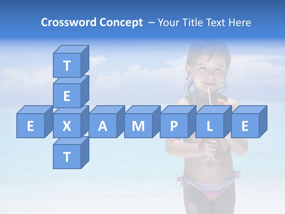 Sunny Blue Drinking PowerPoint Template