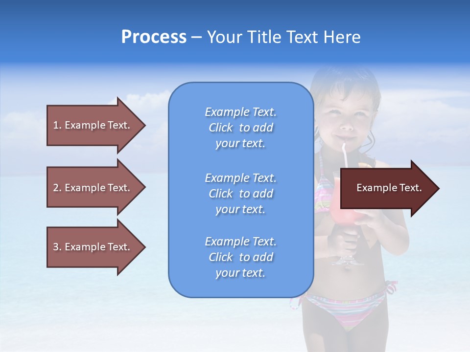 Sunny Blue Drinking PowerPoint Template