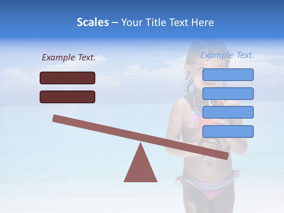 Sunny Blue Drinking PowerPoint Template