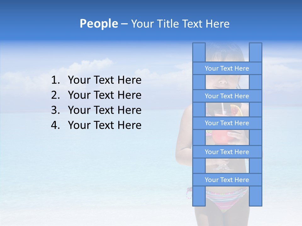 Sunny Blue Drinking PowerPoint Template