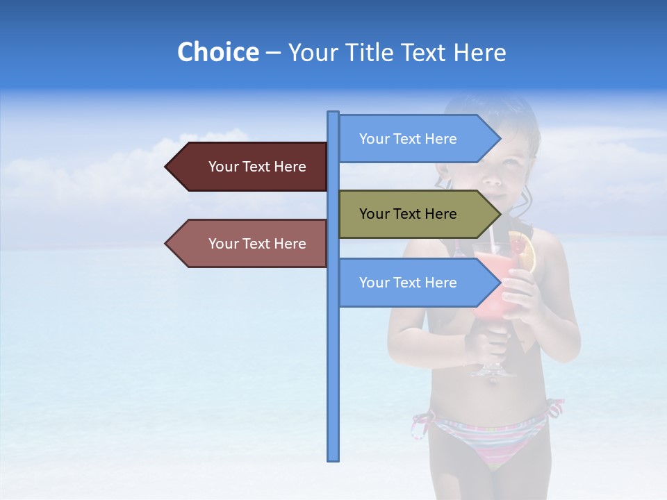 Sunny Blue Drinking PowerPoint Template