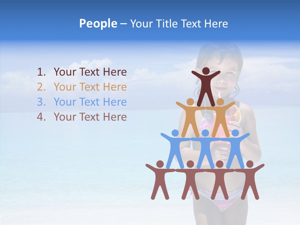 Sunny Blue Drinking PowerPoint Template