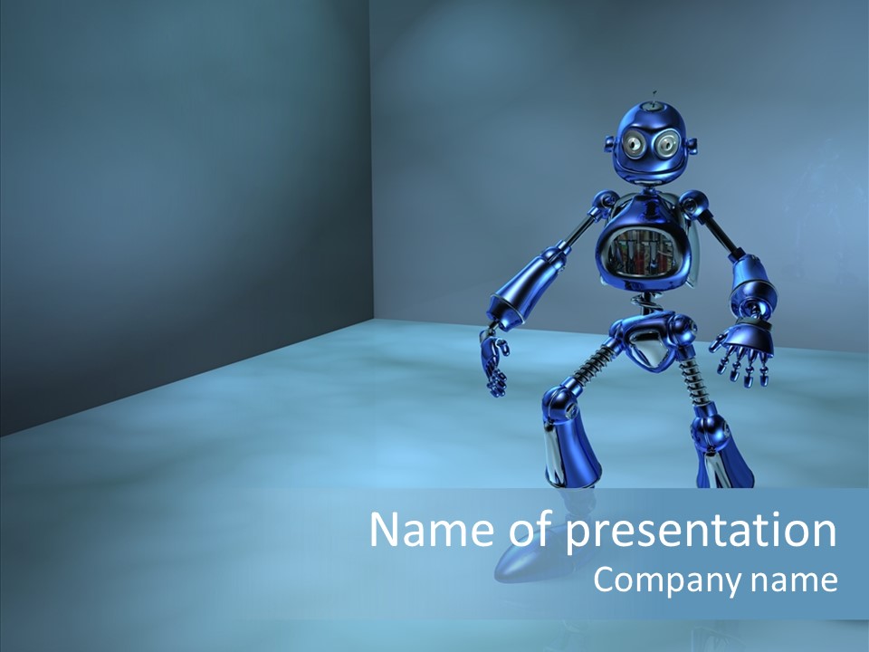 Graphic Smart Robot PowerPoint Template