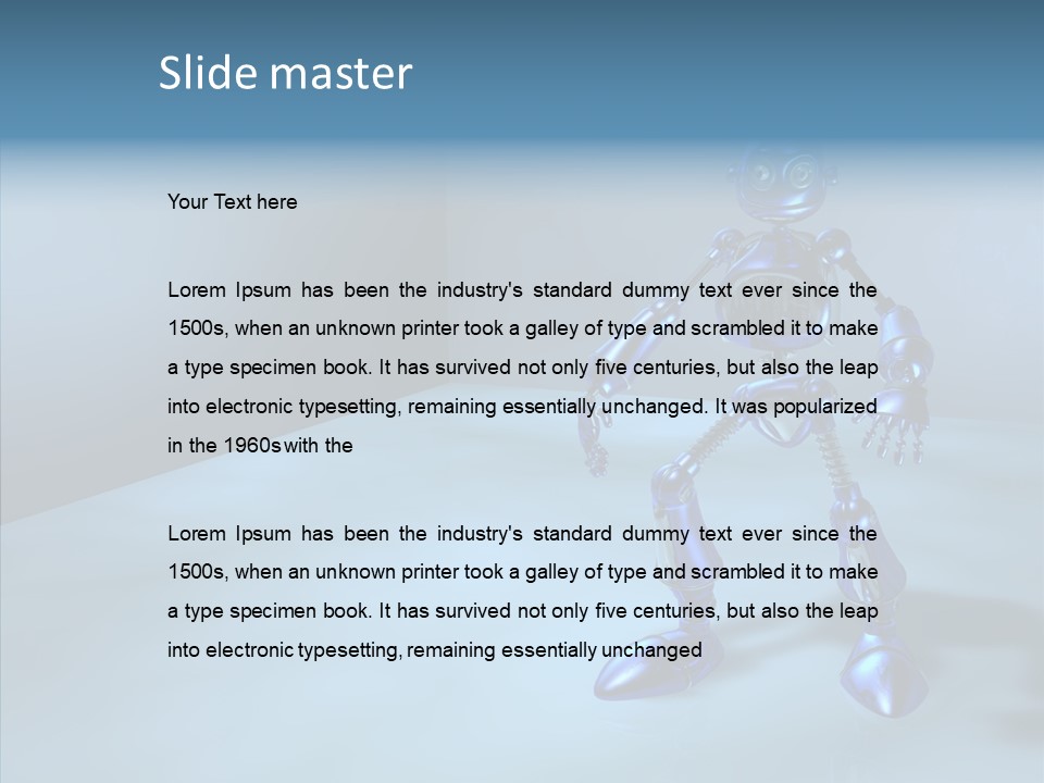 Graphic Smart Robot PowerPoint Template