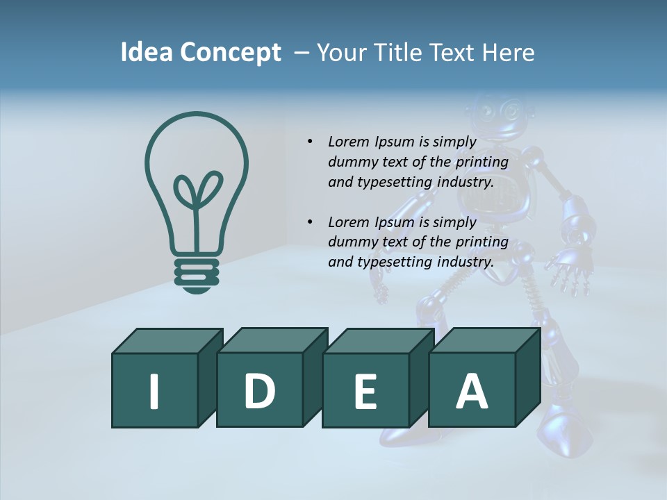 Graphic Smart Robot PowerPoint Template