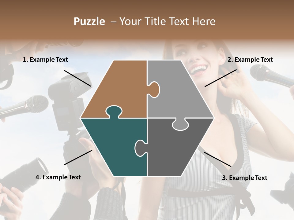 Fame Face Caucasian PowerPoint Template