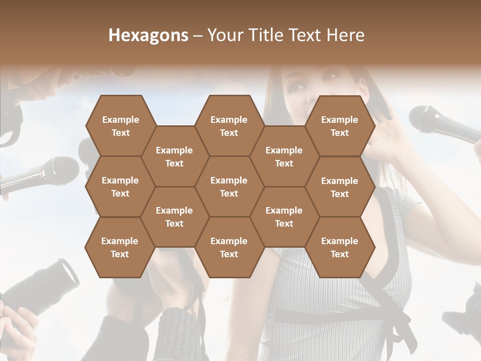 Fame Face Caucasian PowerPoint Template