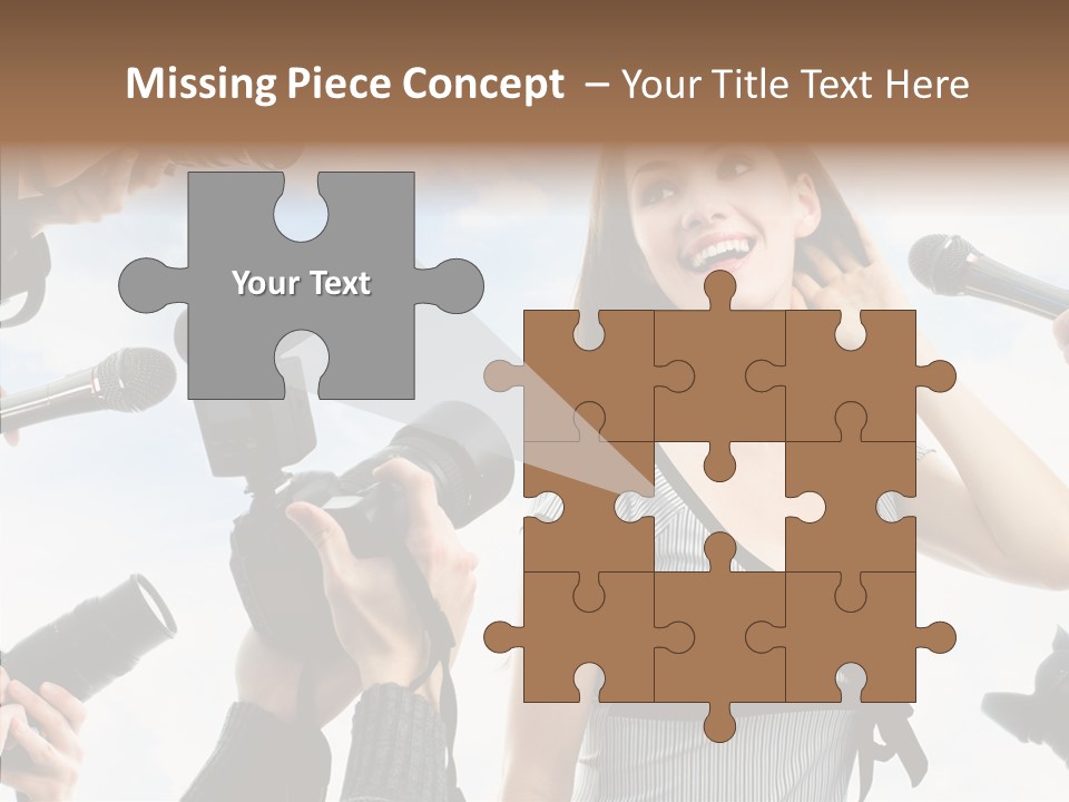 Fame Face Caucasian PowerPoint Template