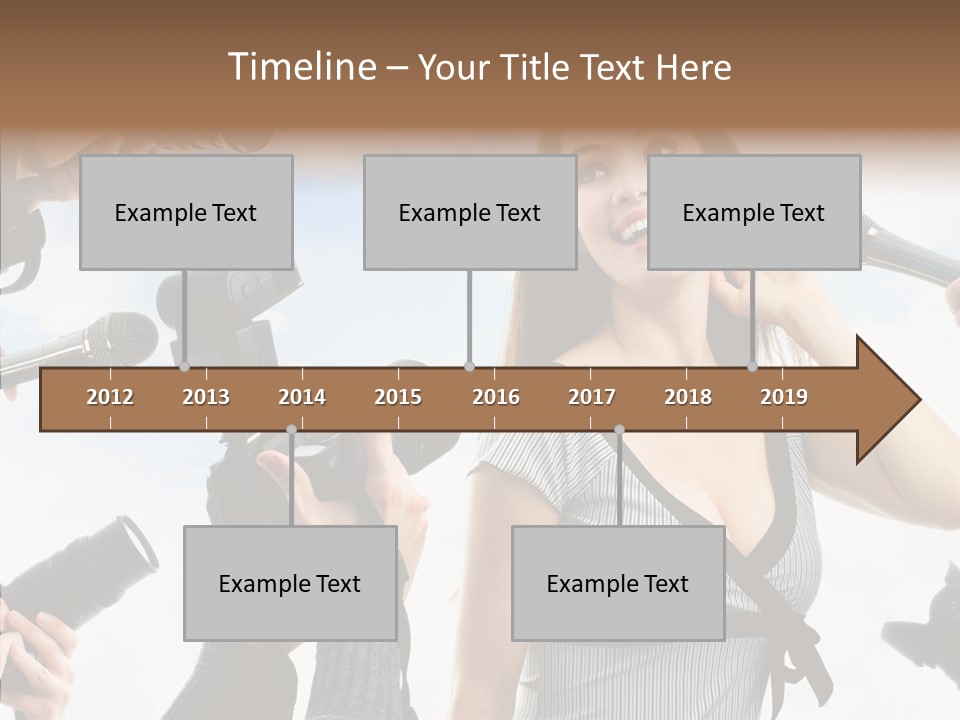 Fame Face Caucasian PowerPoint Template